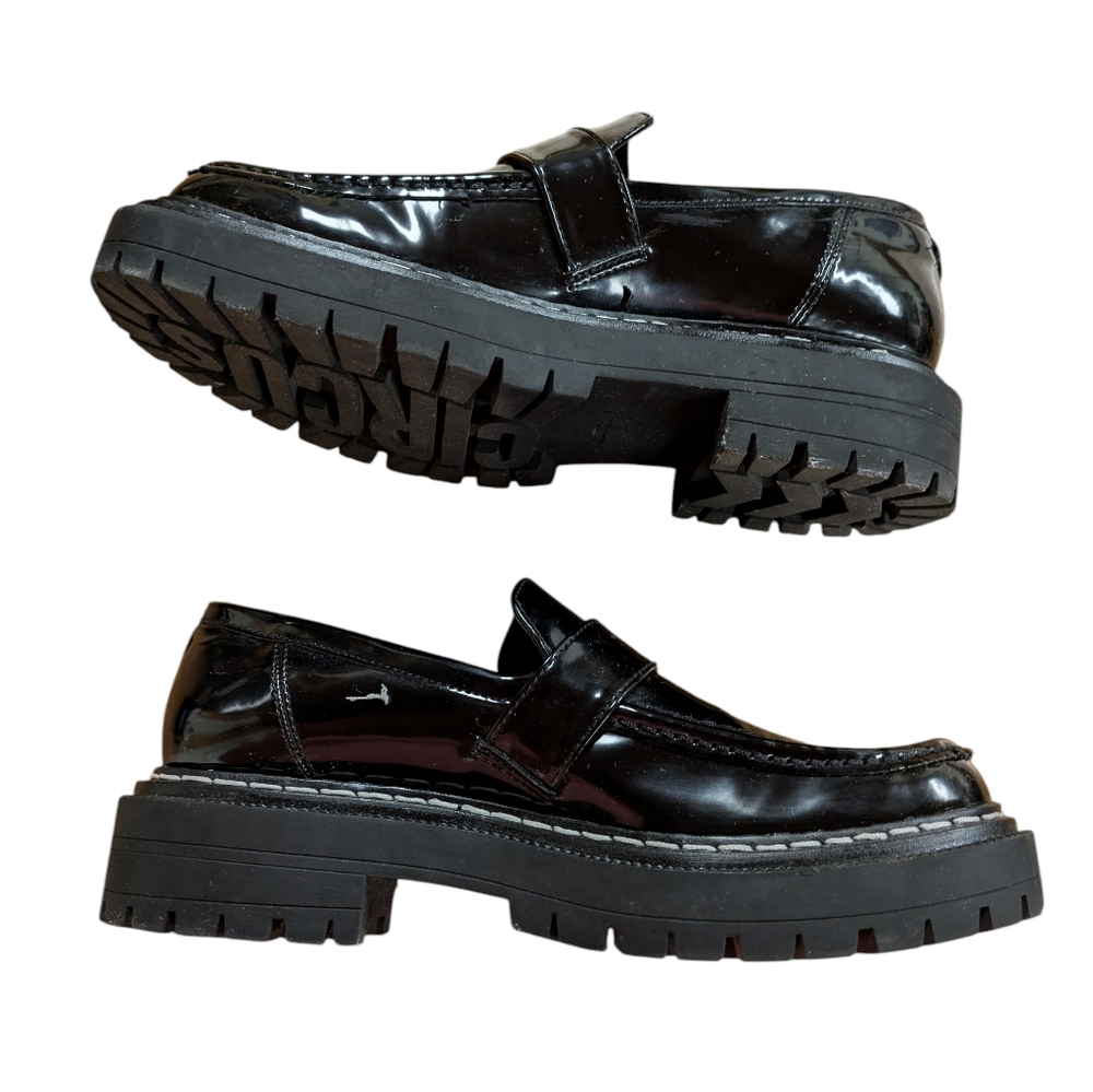 Circus by Sam Edelman Everly Lug Sole Patent Loafer Size 8.5 - Picture 6 of 12